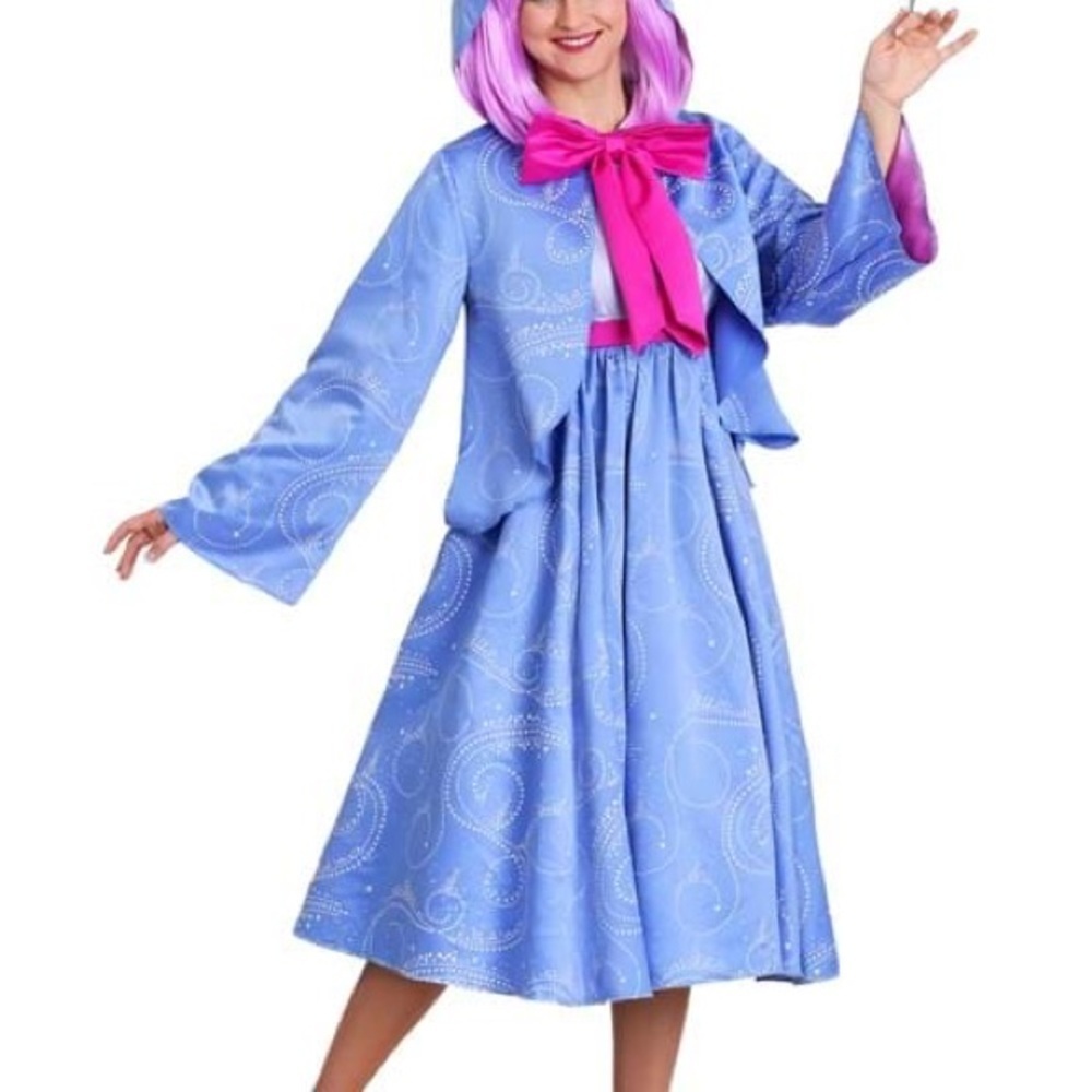 Disney Cinderella fairy  2 piece hooded Godmother custome - Picture 15 of 16